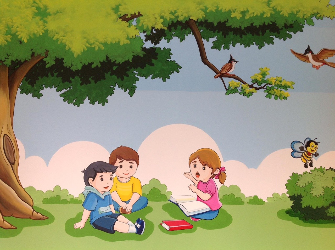 Cô giáo Hồng Sâm hướng dẫn